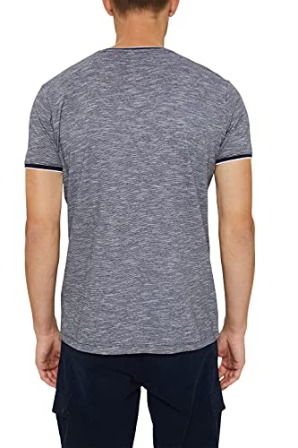 ESPRIT 061ee2k317 T-Shirt, 402/Navy 3, S Uomo