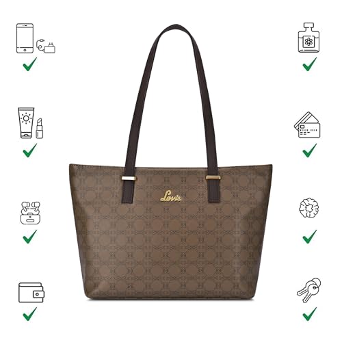 Image of Lavie Women's Mabel Solid Tote Handbag for Women | Tote Bag For Work | Ladies purse | Stylish Shoulder Bag | Gift For Ladies