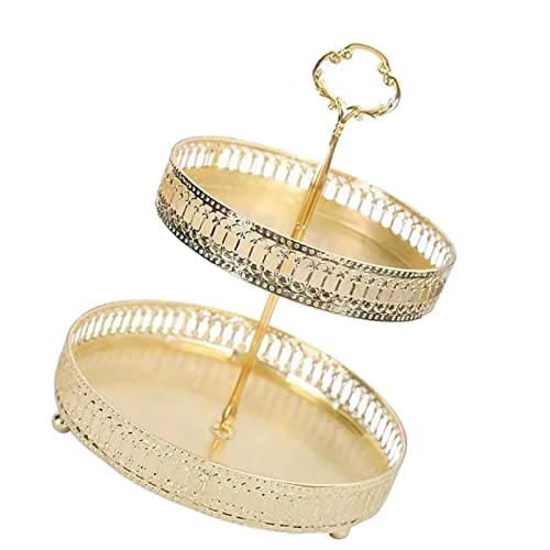 [Apparenza d'oro straordinaria] Il colore oro e il bellissimo motivo di questo vassoio aggiungono un tocco di lusso e raffinatezza in ogni occasione.