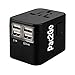 Pac2Go Universal Travel Adapter with Quad USB Charger - All-in-One Surge/Spike Protected Electrical Plug with Fast Charging USB Ports, International Power Socket works in 192 Countries - 4XUSB