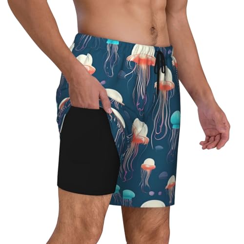 Short de bain anti-irritation avec caleçon compression homme intégré - 3