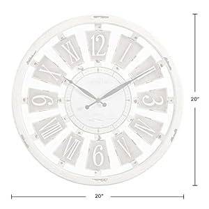 Firstimecoantiqueplaqueswallclock20white Urban Country Home Decor Firstime co antique plaques wall clock 20 white urban country home decor