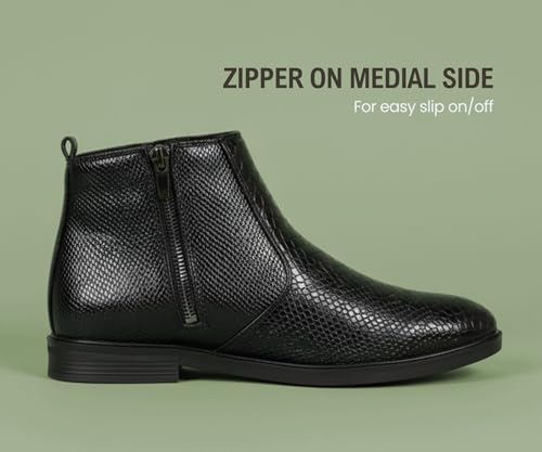 Image of Kraasa Flint Chelsea Boots for Man | Vegan Leather Slip-On Ankle Boots