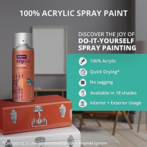 Image of Asian Paints ezyCR8 Apcolite DIY Spray Paint - Golden Brown, 400ml, 100% Acrylic | Multi-Surface Use: Metal, Wood & Walls