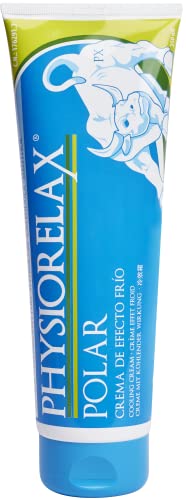 Physiorelax - Polar, Crema Apta para masaje, Efecto Frío, Con sensación Refrescante y Relajante, Contribuye al Descanso tras la Actividad Física Cotidiana, con Árnica e Ingredientes Naturales - 250 ml