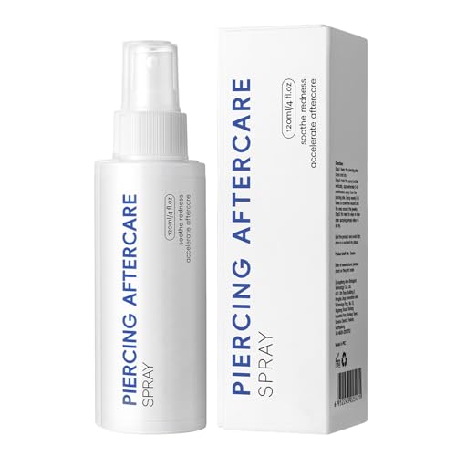 Spray De Cuidado Después Del Piercing | Spray De Para Piercings 120ml,Solucion Para Despues De La Perforacion - Para Oreja, Nariz, Ombligo, Cara, Hogar, Viaje, Fitness, Salón