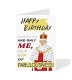 Market On Mainstreet Birthday Cards with Envelope, Made in USA, 5x7 Inches (King George Birthday)
