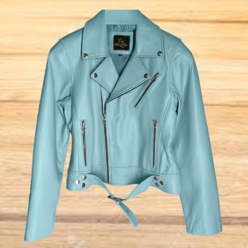 SID Women's Lambskin Leather Biker Black Jacket2