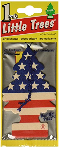 LITTLE TREES Car Air Freshener | Hanging Paper Tree for Home or Car | Vanilla Pride | 6 Pack
