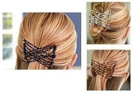 Knights Edge Magic Combs EZ Stretchy Beaded Hair Comb - Silver