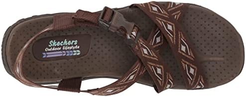 Skechers Women's Strappy Casual Sandal, Chocolate, 11 | Image 4