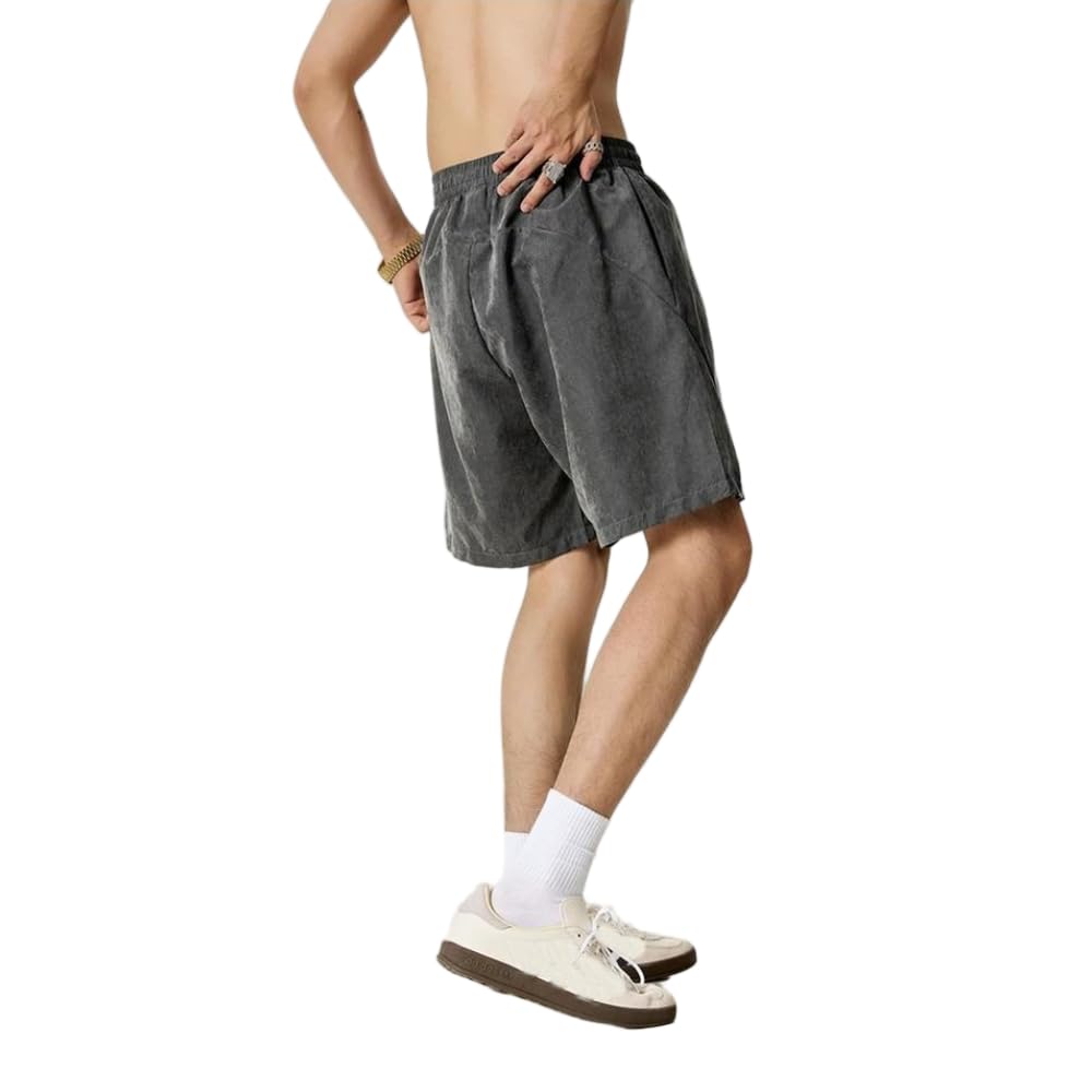 JJDFW - Pantalones cortos de verano para hombre, 160 g/m², unisex, impermeables, de secado rápido, para deportes, playa, ropa de calle, Morado (, M
