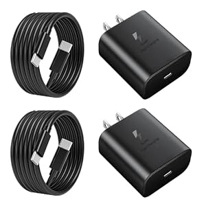 45W Super Fast Charger USB C- 45 Watt Type C Fast Charging Android Phone Charger Compatible with Samsung Galaxy S25 Ultra/S25/S25+/S26/S26+/S26Ultra/S24+/S24 Ultra/S23 Ultra Tab, 6ft C Cable