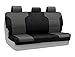 Coverking Custom Fit Rear Solid Third Row Bench Seat Cover for Select Ford Freestar Models - Neoprene (Charcoal with Black Sides)