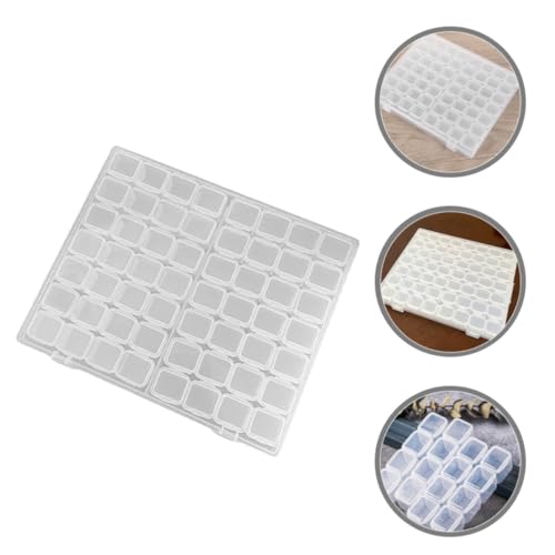 FUNOMOCYA Boîte rangement transparente multi-grilles en PP anti-oxydation pour accessoires manucure et bijoux portable multi-usages – vue 8