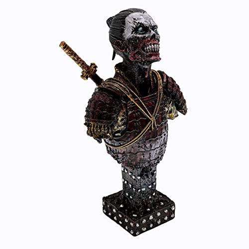 Busto de Samurai Zombi en Resina para Decoración miniatura 2