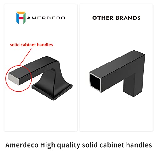 Amerdeco 30 Pack Kitchen Cabinet Handles 5 Inch(128mm) Hole Centers, Brushed Satin Nickel Handles for Kitchen Cabinet Hardware, Cabinet Pulls for Bathroom Dresser Drawer Handles ZH0002 by Amerdeco - Image 5