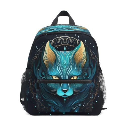 Sac à dos enfant renard bleu léger pour éviter le mal de dos en maternelle