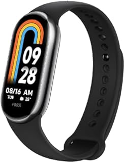 Xiaomi Smart Band 8 Fitness-Tracker, 1,62" AMOLED Display, 16 Tage Akkulaufzeit, 5ATM, SpO2 Tracking, Schlaf-und Pulsüberwachung, 150+ Trainings Modi, Schrittzähler, Graphite Black