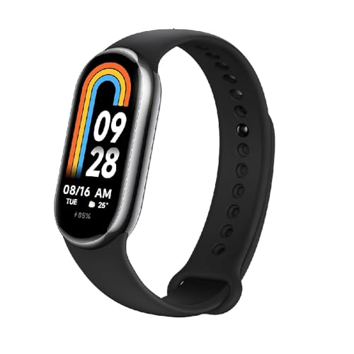 Xiaomi Smart Band 8 Fitness-Tracker, 1,62" AMOLED Display, 16 Tage Akkulaufzeit, 5ATM, SpO2 Tracking, Schlaf-und Pulsüberwach