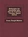 Produktbild Philosophie Der Geschichte Oder Uber Die Tradition.