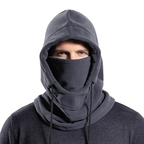 Sunnyuk Balaclava Moto Lana - Capucha de Lana Caliente Gorra Deportiva de Invierno Clima Frío Máscara Facial Calentador con Capucha Capucha de Motocicleta