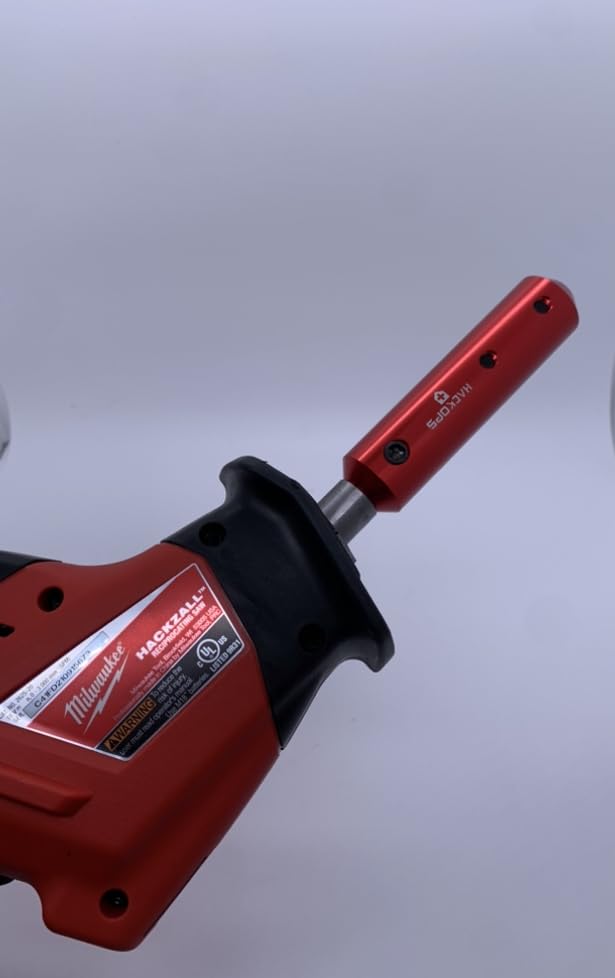 HackOPS Windshield Extractor Blade Adapter On A M18 - Auto Glass Extractor Accessory with No-Friction Fit for Smooth Operation - Durable Glass Removal Tool Compatible with Any Windshield Removal Kit