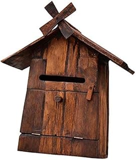 Letterbox Post Box Solid Wood Windmill Suggestion Box Complaint Box Villa Letter Box Parcel Box Drop Box 1109