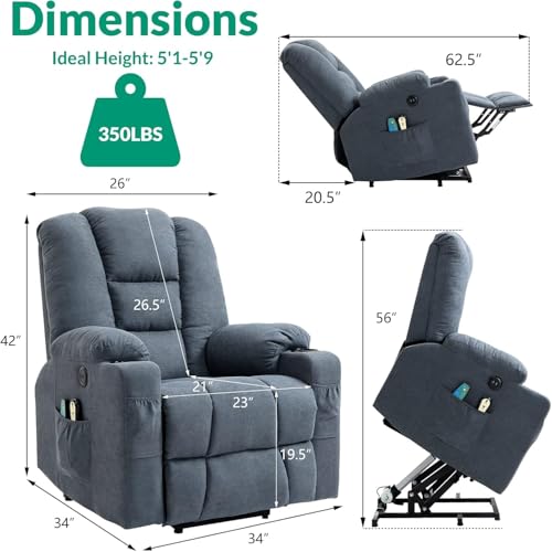 Sillón reclinable con masaje y calor Otro miniatura 2