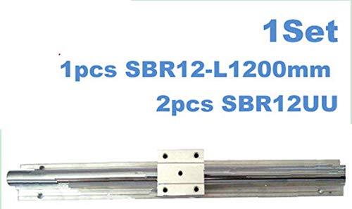 Roulement SBR12UU linéaire à billes et rail 1200mm pour mouvement fluide