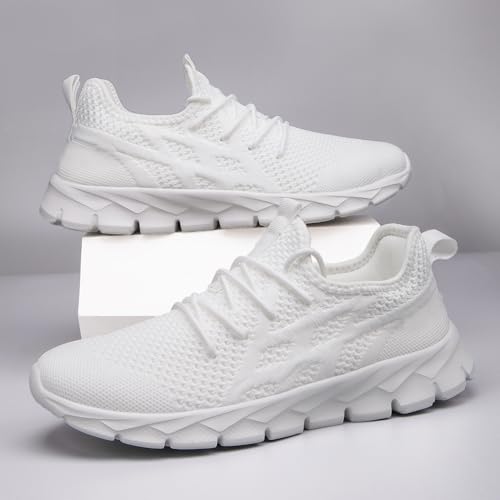 Image of Running Shoes for Men Gym Tennis Athletic Walking Shoes Non Slip Lightweight Breathable Sports Mesh Fashion Work Sneakers Casual Workout Trianer