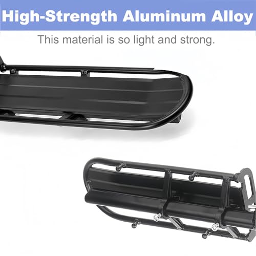 Fahrradgepäckträger aus Aluminiumlegierung, einziehbarer Fahrradgepäckträger, universeller Fahrradträger, MTB-Gepäckträger, maximale Traglast 10 kg (Schraubmontage)