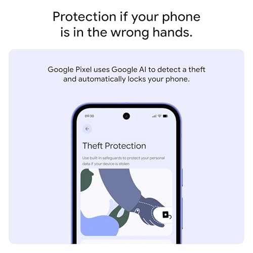Google Pixel 10a - 7 years of Pixel Drops, 30+ hours battery, Camera Coach, Gemini Live - Lavender, 128GB + Pixel 10a Case - Made from Recycled Plastic, Unimpeded Charging, Drop Tested - Lavender - 6