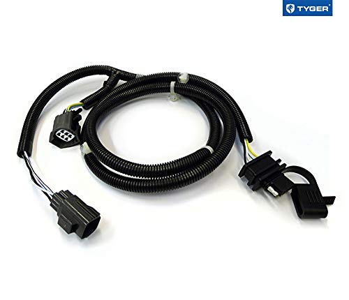 Tyger Towing Combo: 2Inch Receiver Hitch & Wiring Harness & Hitch Cover Fits 2007-2018 Wrangler Jk 2Dr & 4Dr (Exclude 2018 Jl Models) #TOP2