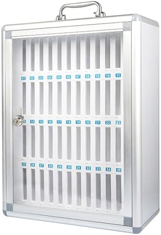 Portable Cell Phone Storage Locker - Durable Aluminum Alloy, Wall-Mountable, Perfect for Classrooms, Factories & Labs - Secure & Organized Solution for Devices