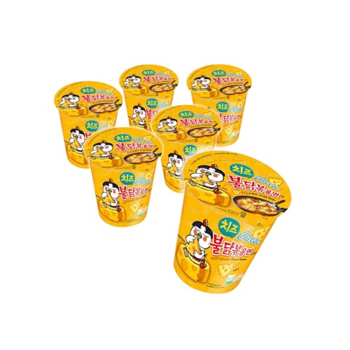 Korean Market | Ramen Coreano Cup Sabor Queso | 80g | Pack de 6