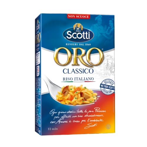 Riso Scotti - Riso Oro Classico - Parboiled Riso per Risotto e Insalate - 1 kg