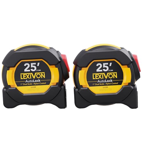 Cinta métrica de 7,5 m con fracciones y métrica LEXIVON LX-205X2 de doble cara con acabado mate