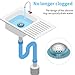 Aluvor Shower Drain Hair Catcher, Shower Drain Cover, Bathtub Drain Hair Catcher for Pop-Up & Regular Drains
