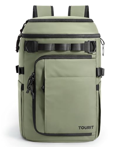 Image of TOURIT 38 Cans Backpack Cooler: Leak Proof Waterproof 2 Insulated Compartments Soft Cooler Bag Beach Travel Camping Picnic
