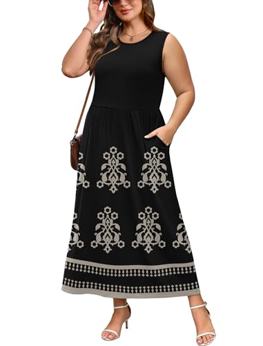 image for WIHOLL Boho Dresses for Women 2026 Maxi Summer Casual Long Dress Beach