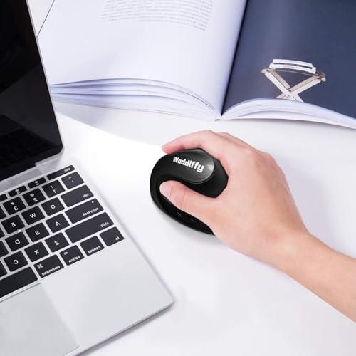 Image of Woddiffy Ergonomic Mouse, Vertical Wireless Mouse,Battery Powered Black | Ergonomic Design, Usb Wireless 800 /1200 /1600 DPI, Quiet Clicks, 6 Buttons Carpal Tunnel Mouse for Laptop, PC, Computer, Mac
