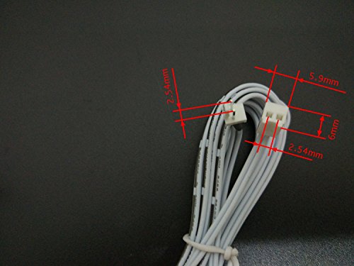 Xking 6 Pcs 3M/9.8 Ft 2-Pin Male And Female Cable Plug Connector Extension Wire, 2510 Port Extension Cable, 2.54Mm Pitch, Led Cabinet Light Extension Cord #TOP3