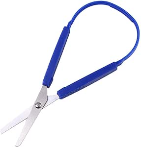 Amazon.com: Stainless Steel Loop Scissors Self-Opening Scissors, Mini ...