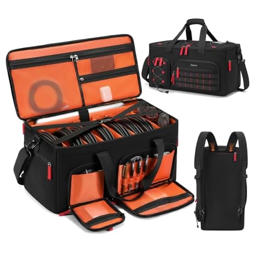 DJ Cable Gig Bag with Removable Dividers