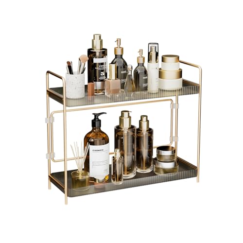 50% OFF Organizador de Baño LEEDA 2 Niveles, Gran Capacidad