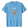 Fashion Unisex Heart Confetti Print T Shirt Casual Comfortable Breathable Daily Wear Tee for and (Light Blue, XL) #2