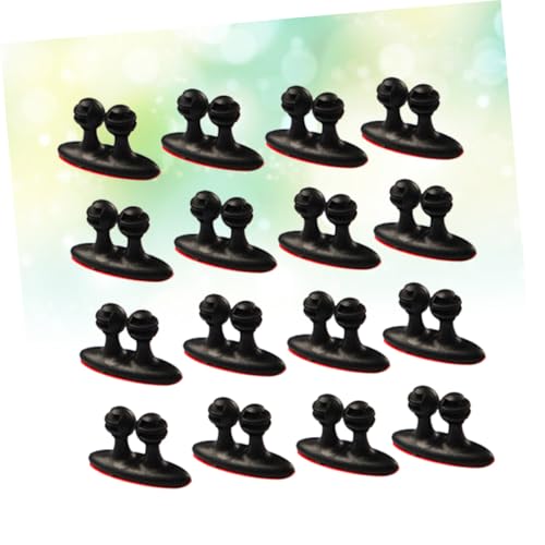 POPETPOP 24pcs clips para cables de auto, organizadores de cables para gestión bajo escritorio miniatura 5
