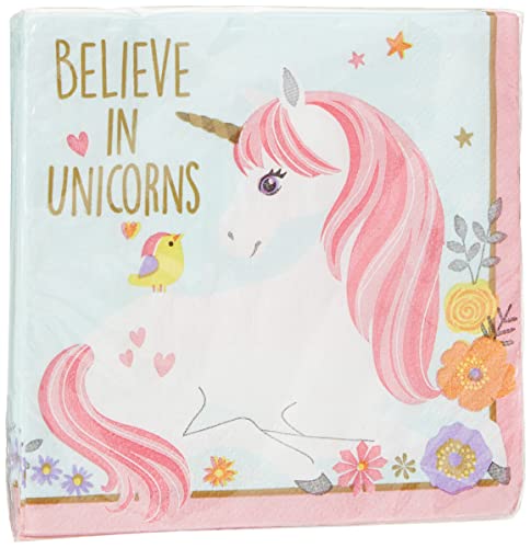Adesivi Glitterati A Forma Di Unicorno – Amscan – Striscia Decorativa Per Feste