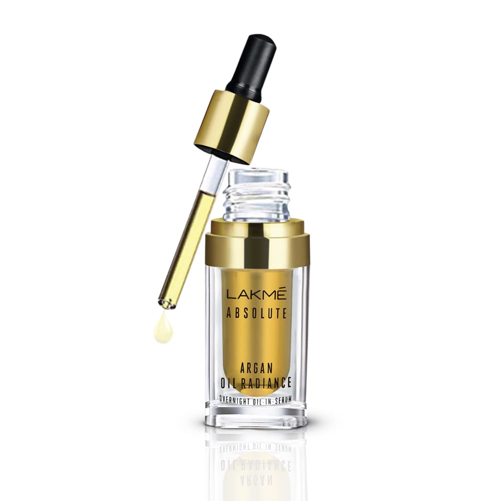 Lakme Absolute Argan Oil Radiance Overnight Oil-in-Serum|| 15 ml